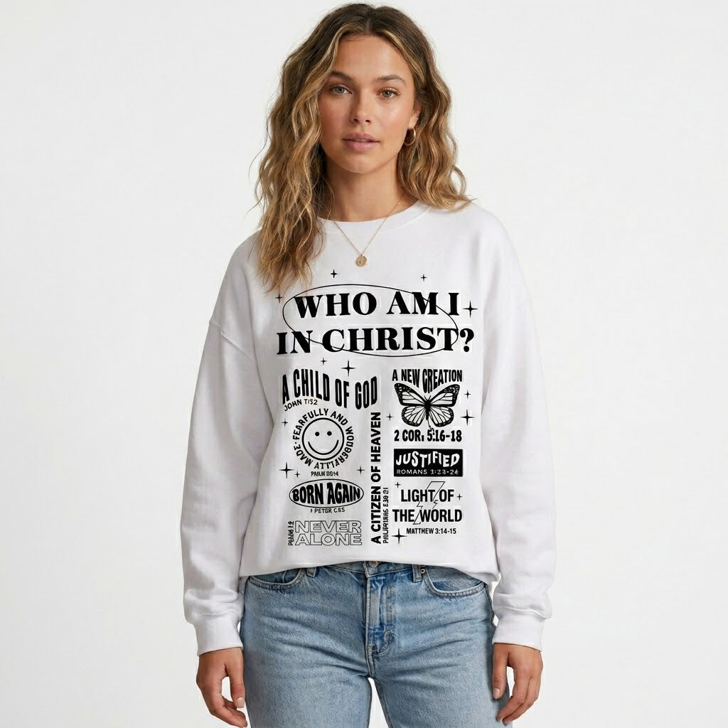 Who Am I In Christ Crewneck Sweatshirt