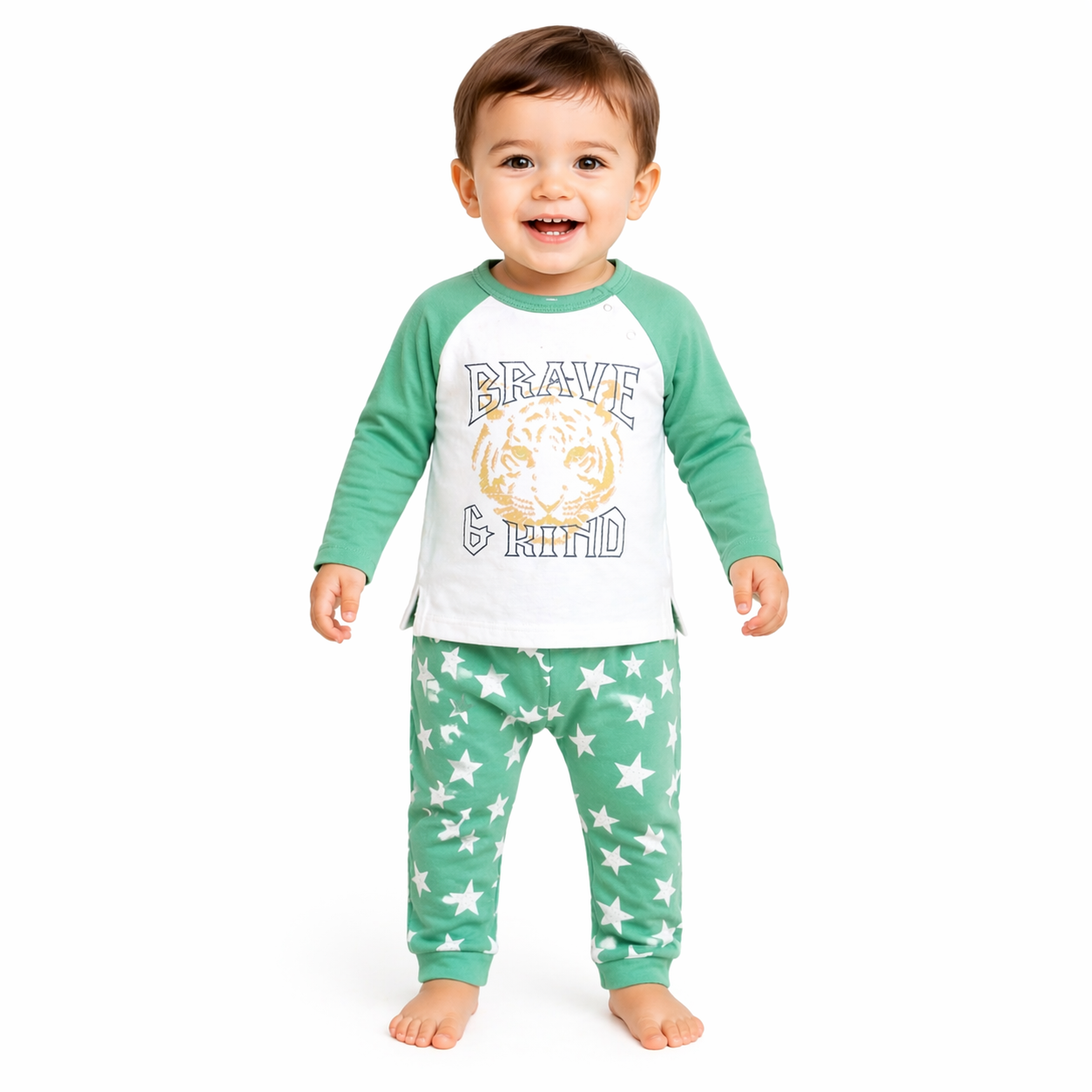 Brave and Kind Raglan Sweatshirt + Sweatpant Set