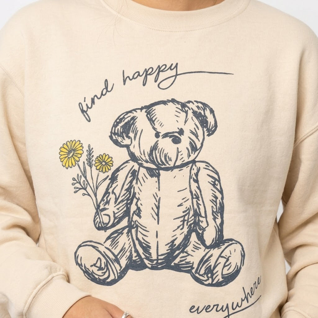 Find Happy Everywhere Crewneck Sweatshirt