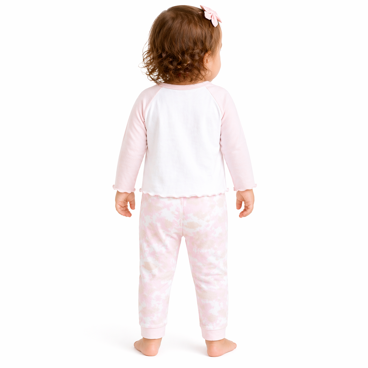 Choose Happy Raglan Tshirt + Ruffle Pant Set