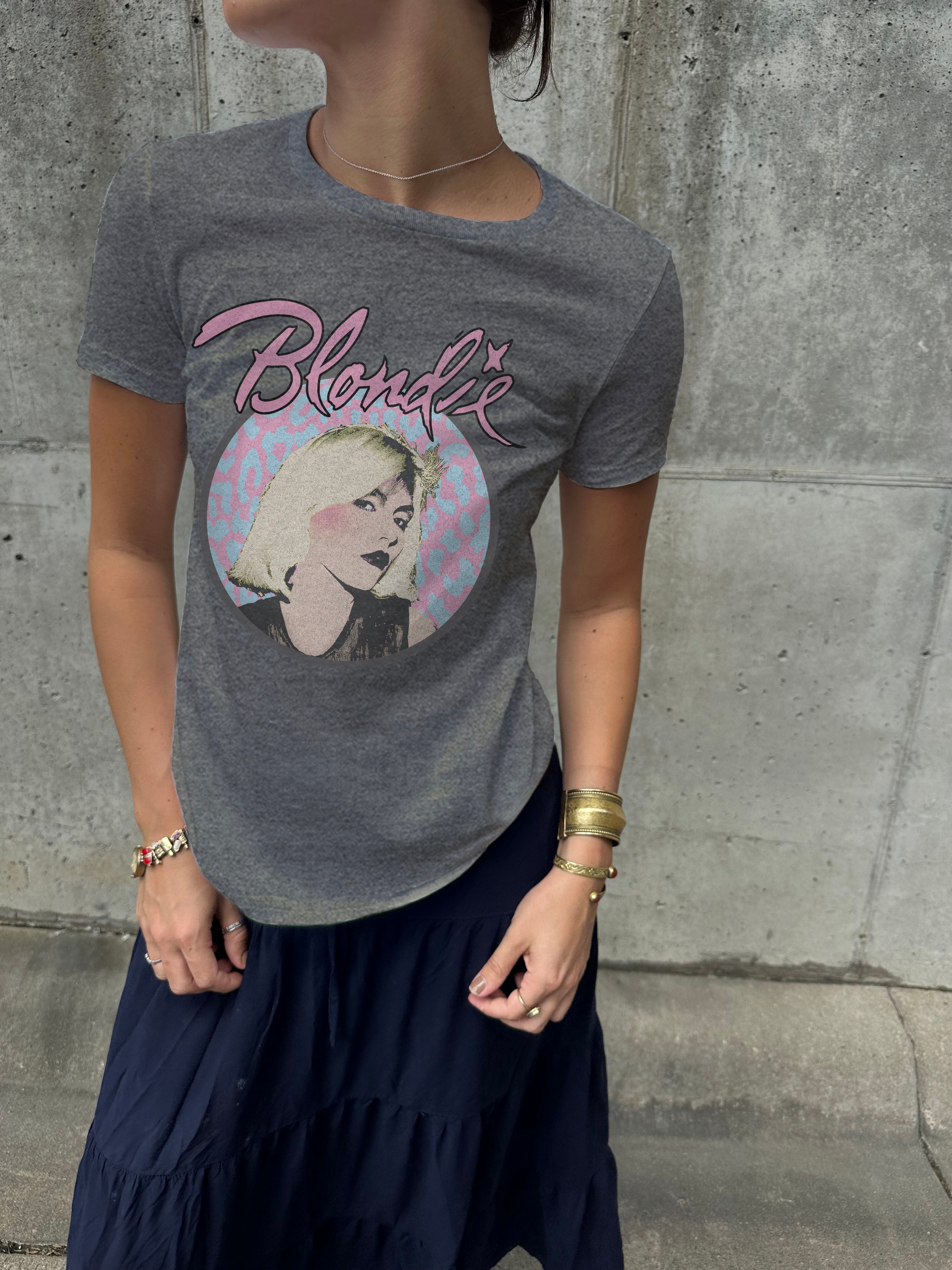 Grey "Blondie" Tee shirt for Women with Blondie image