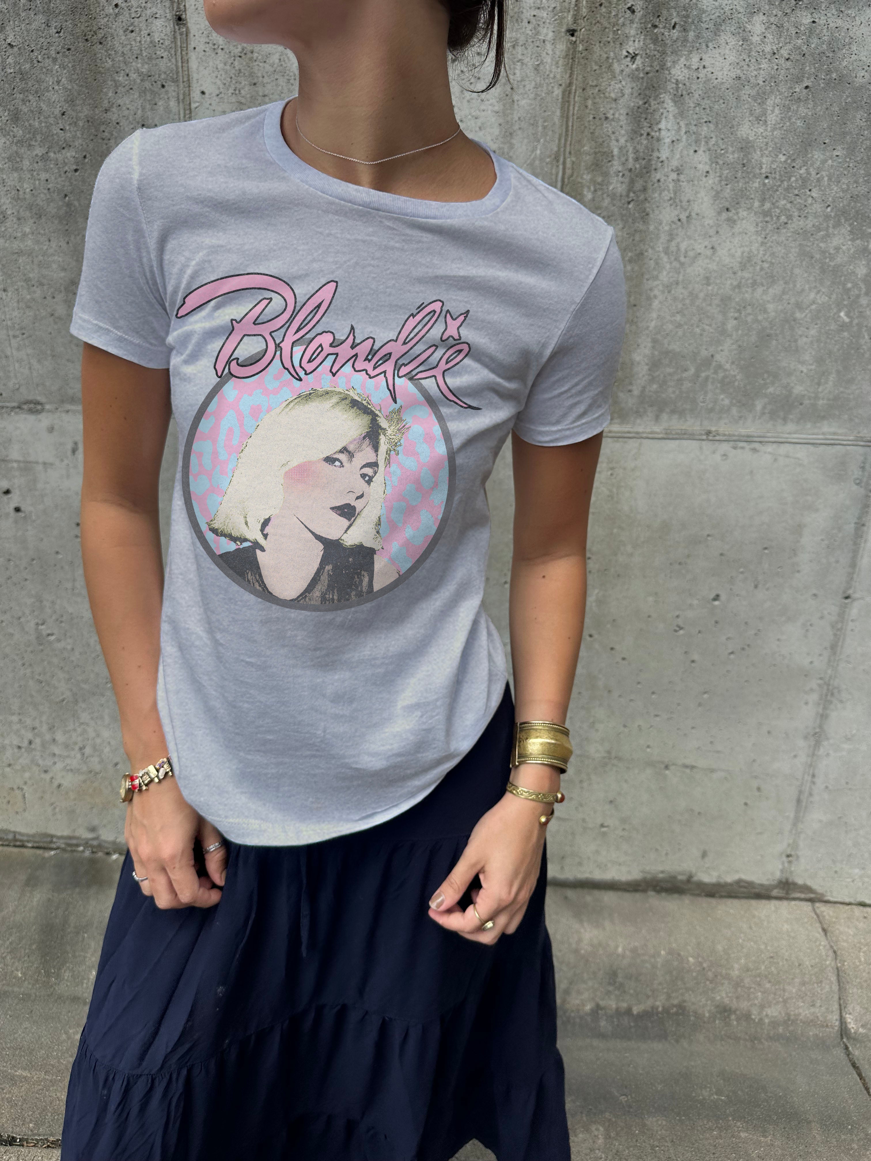Whitish Grey "Blondie" Tee shirt for Women with Blondie image