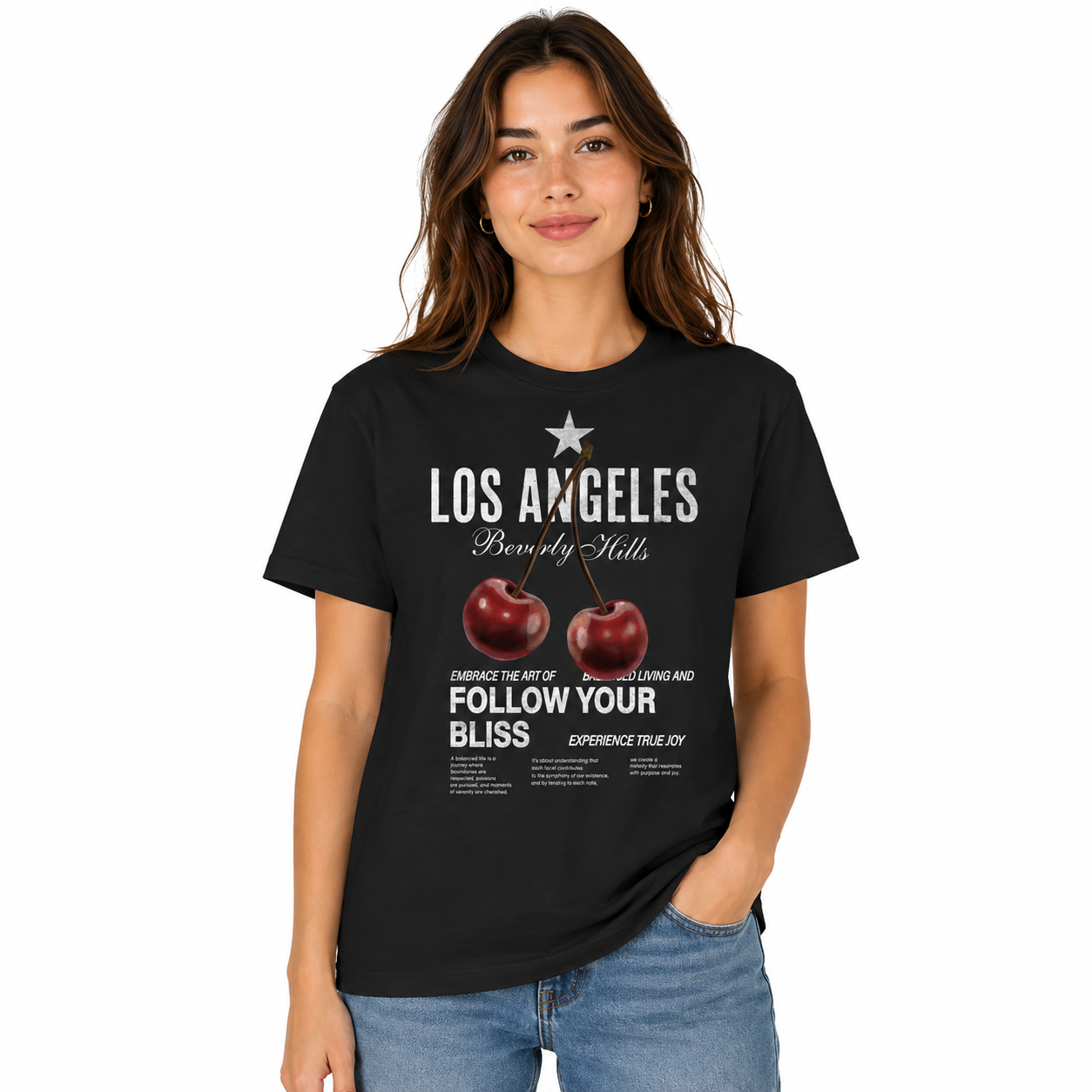 Los Angeles Cherry Short Sleeve Tee