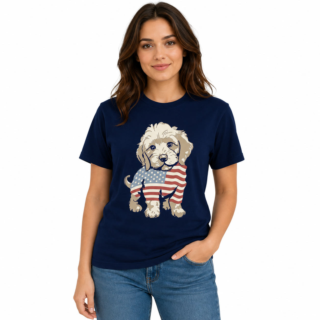 Americana Puppy Tee
