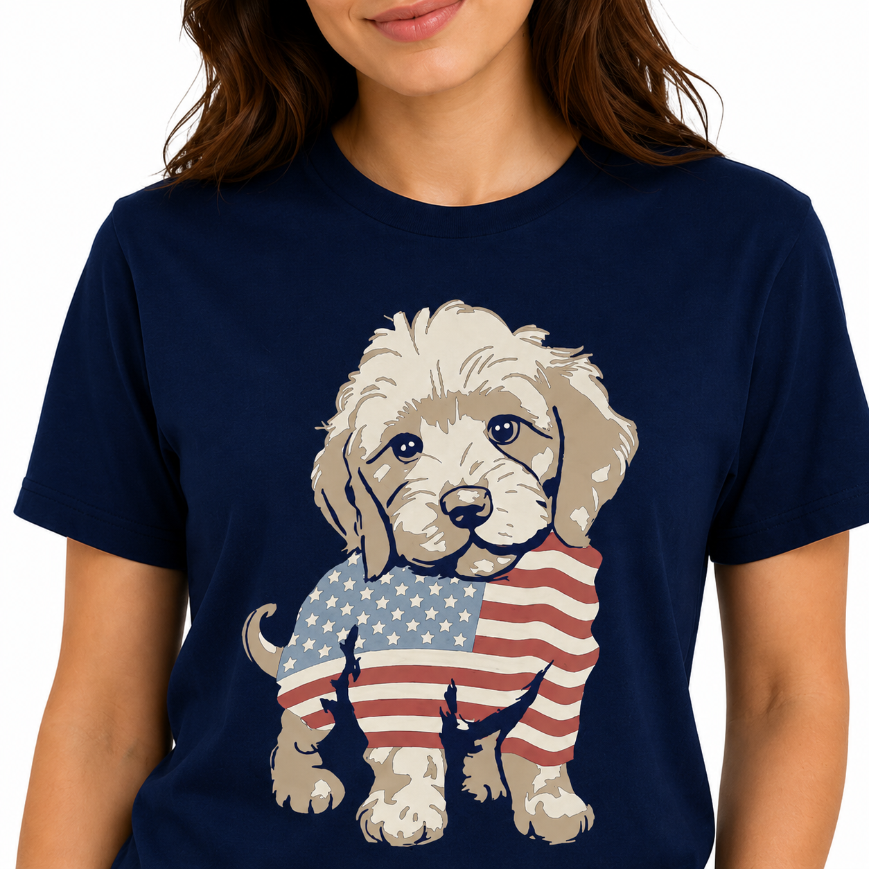 Americana Puppy Tee