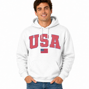 USA Flag Hooded Sweatshirt