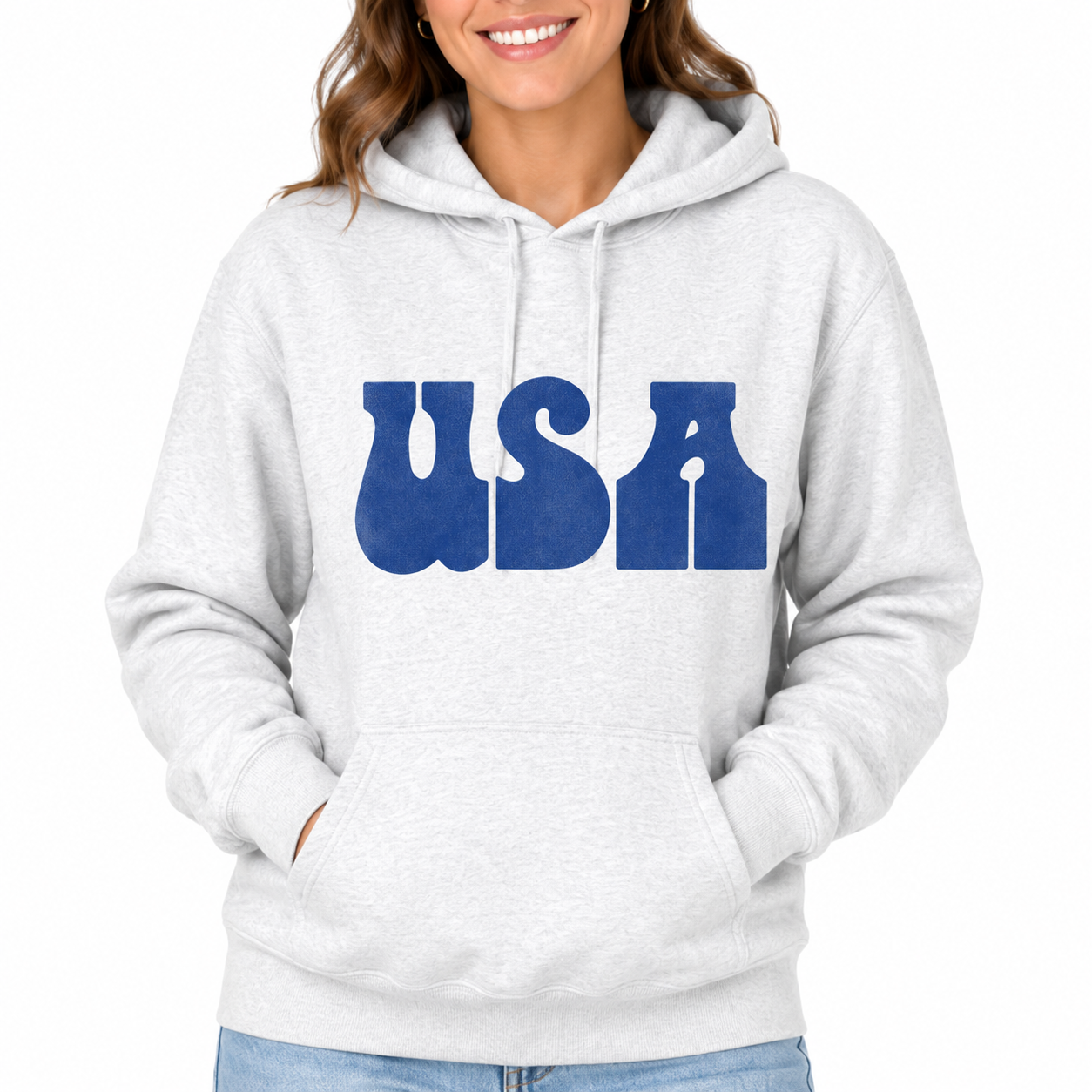 USA Women's Hooded Sweatshirt
