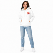 Americana Hibiscus Women's Hooded Sweatshirt
