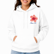 Americana Hibiscus Women's Hooded Sweatshirt