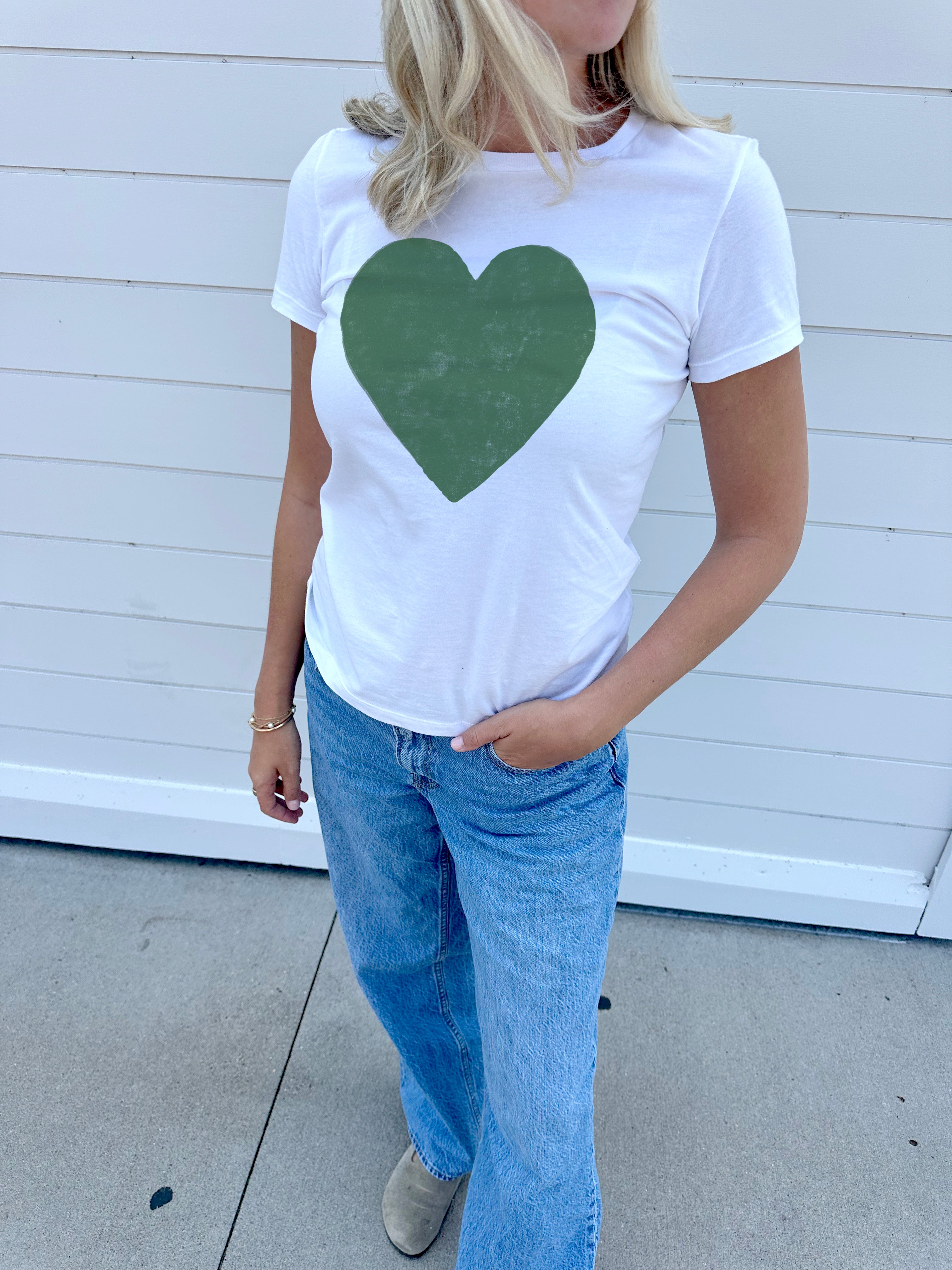 Bold Heart Short Sleeve Tee