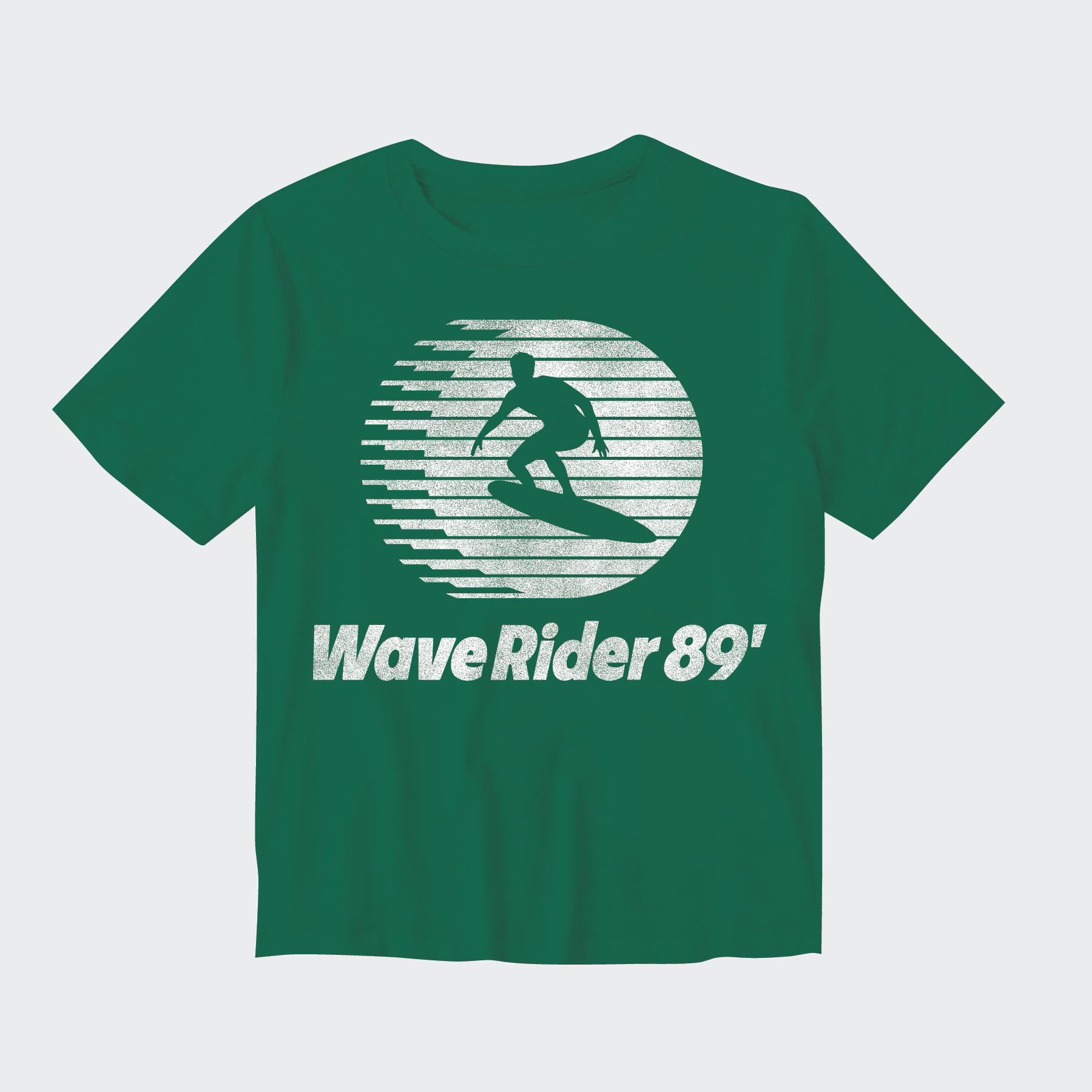 Green Wave Rider 89 Toddler Short Sleeve Tee