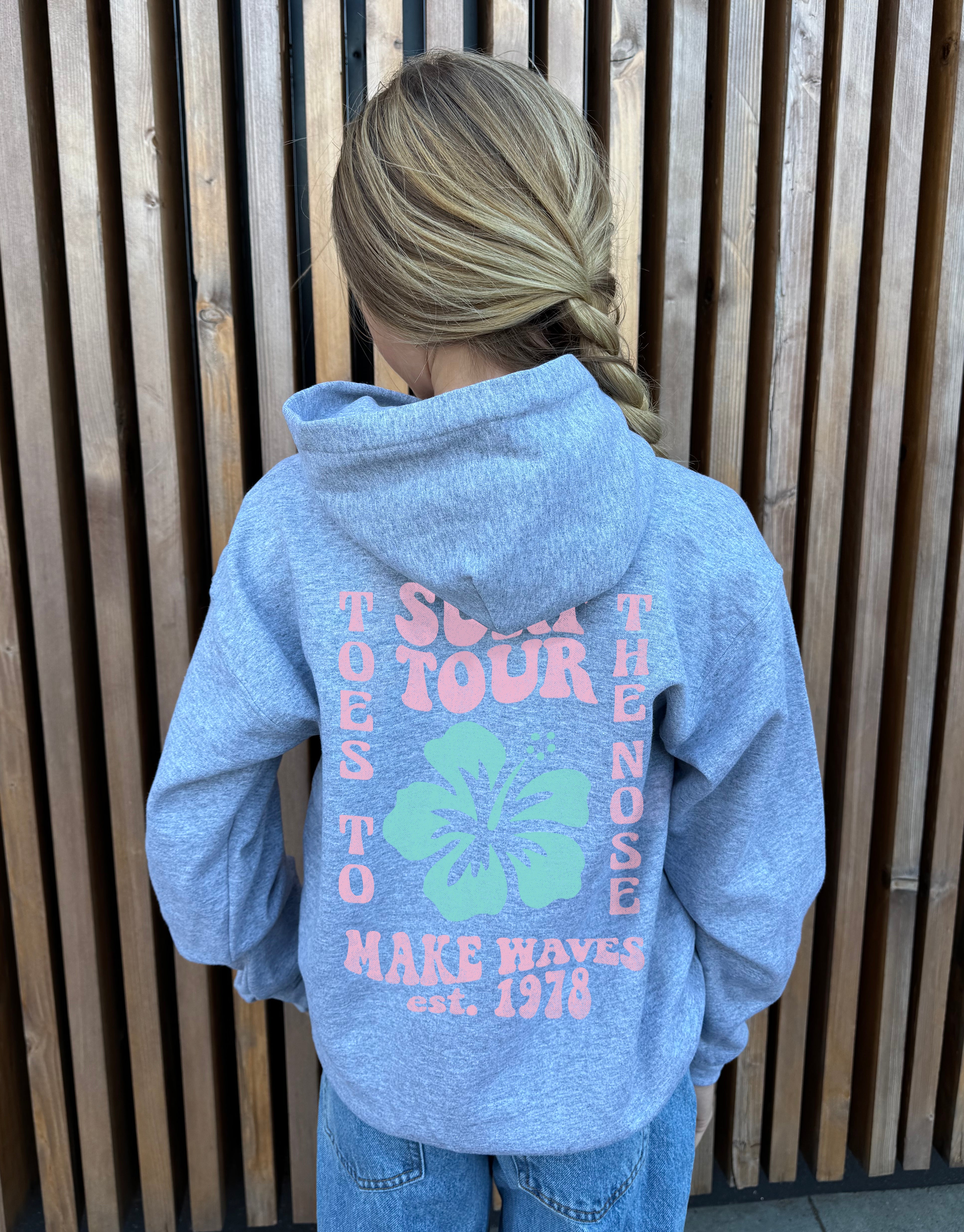 Hawaii Flower Hooded Sweatshirt