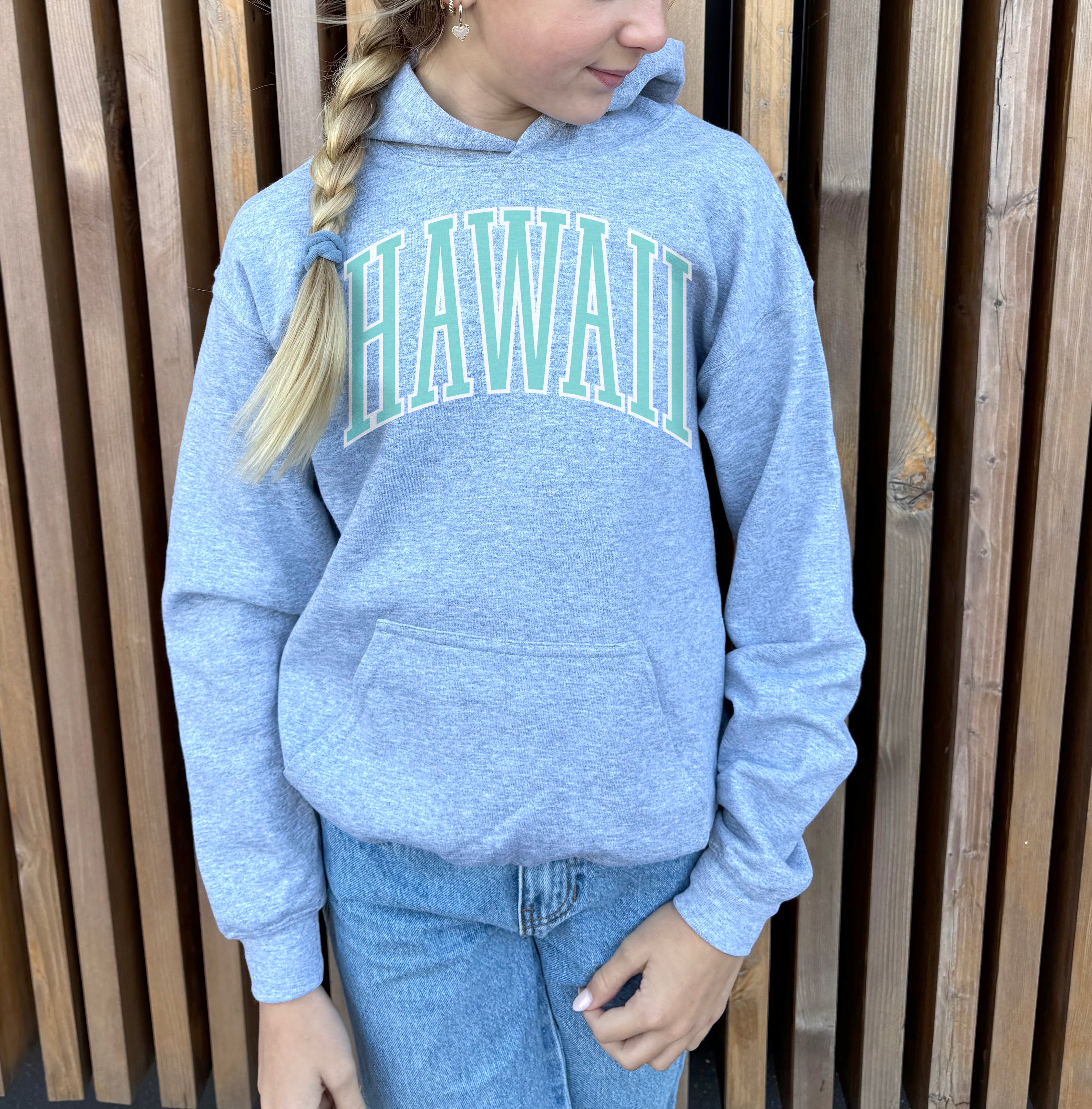 Hawaii Flower Hooded Sweatshirt