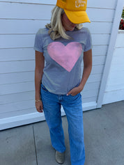 Bold Heart Short Sleeve Tee