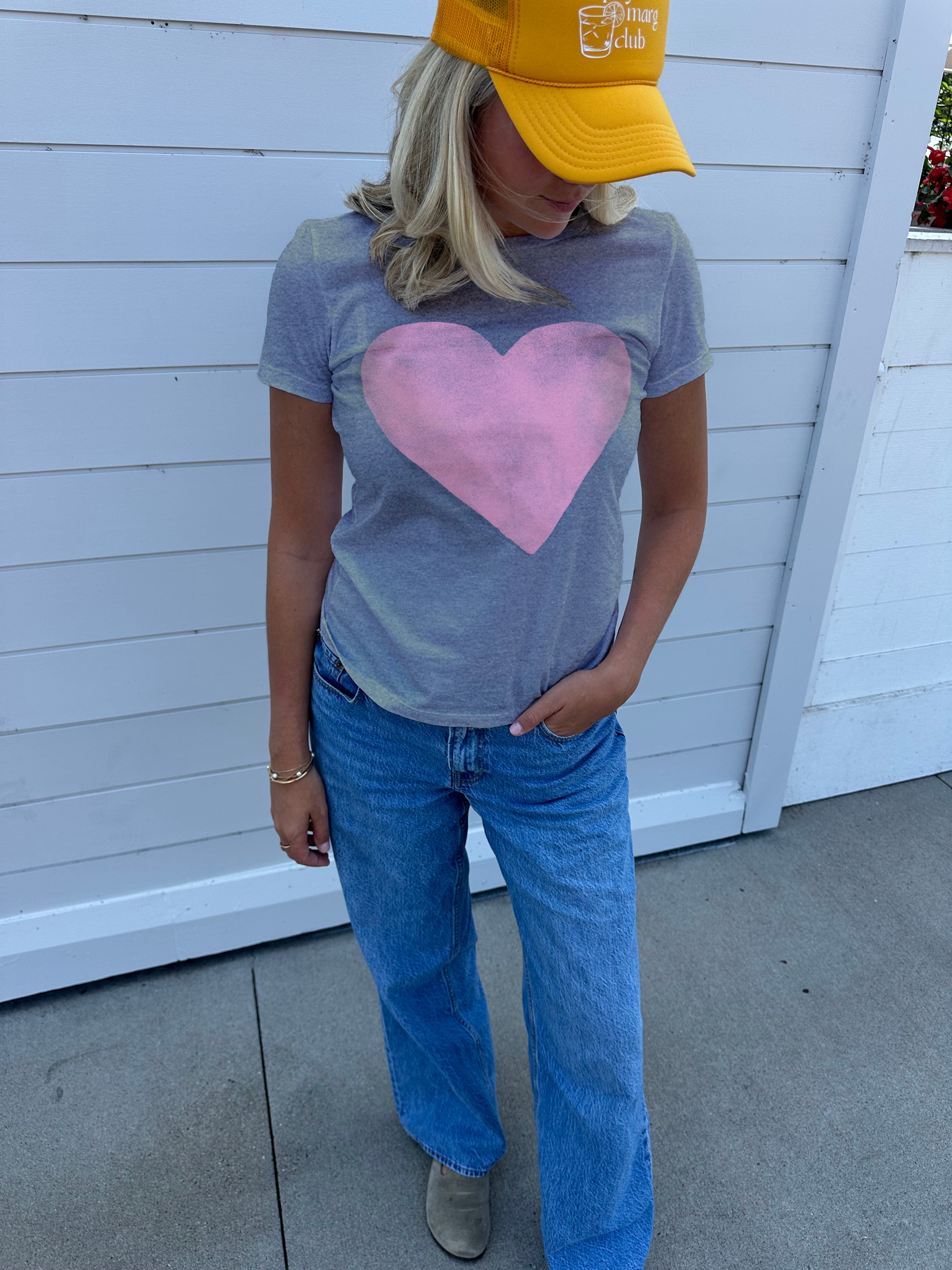 Bold Heart Short Sleeve Tee
