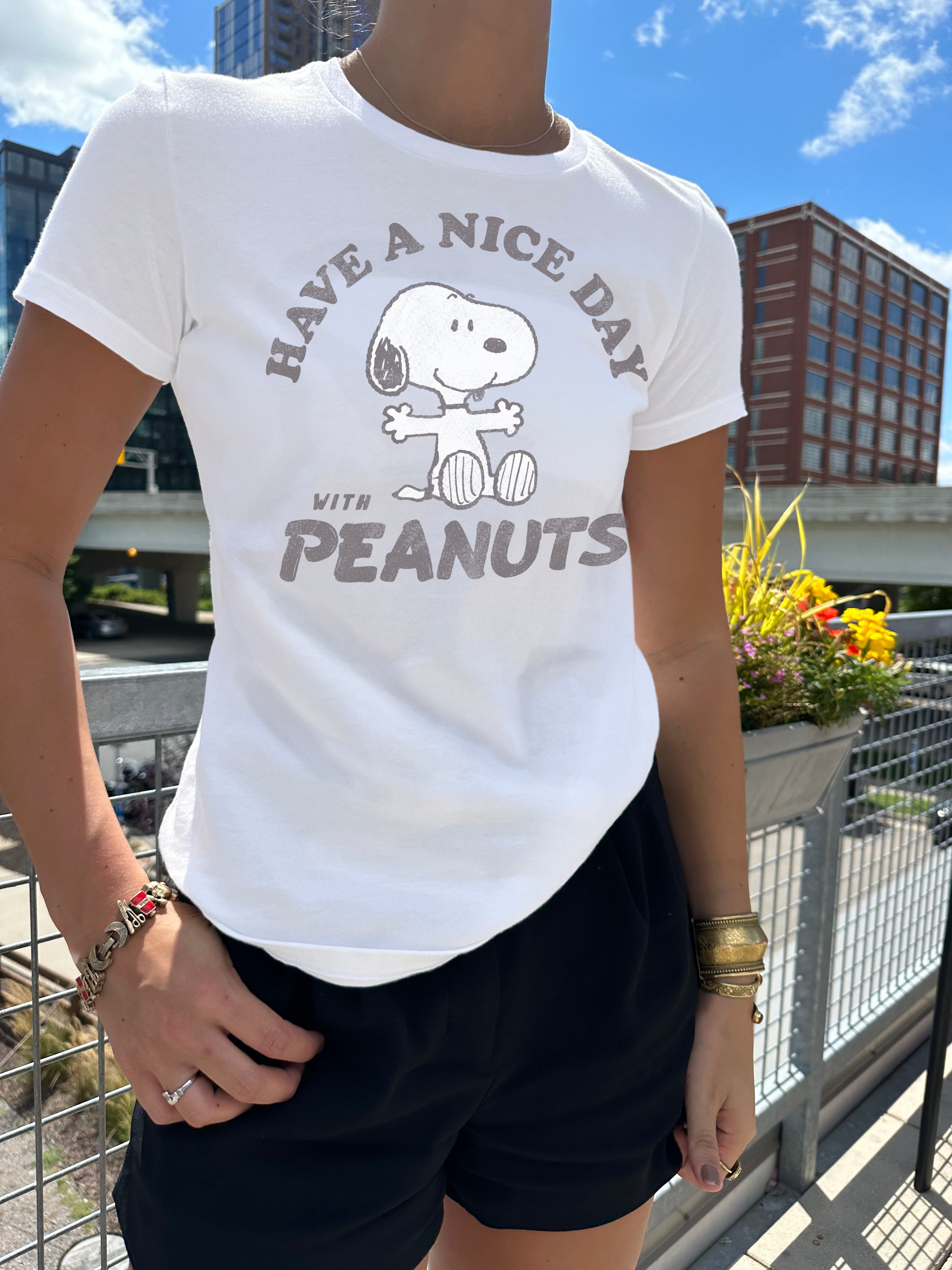 Have a Nice Day with Peanuts Short Sleeve Tee