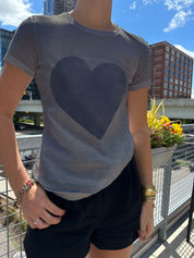 Bold Heart Short Sleeve Tee