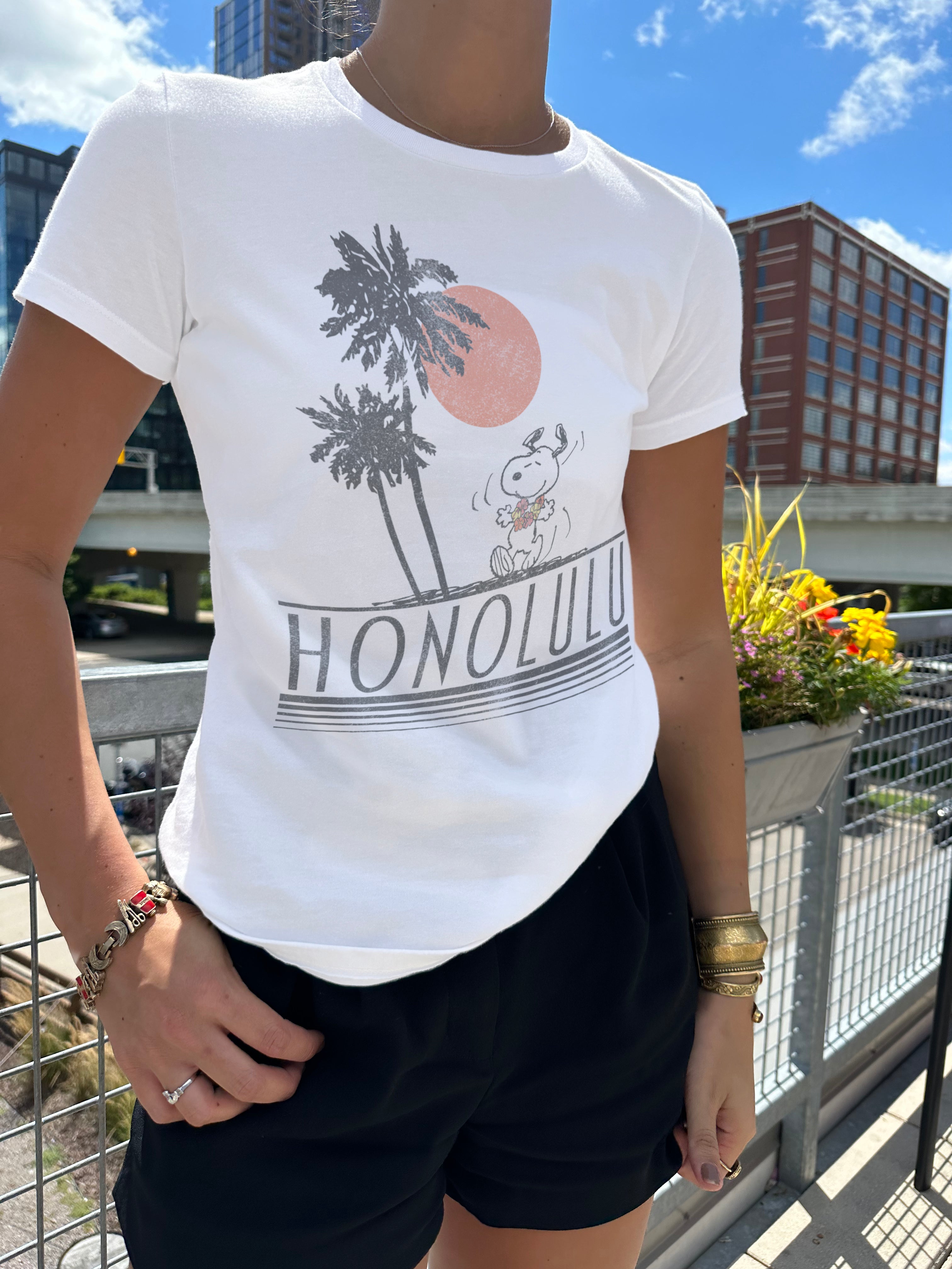 Honolulu Snoopy Short Sleeve Tee