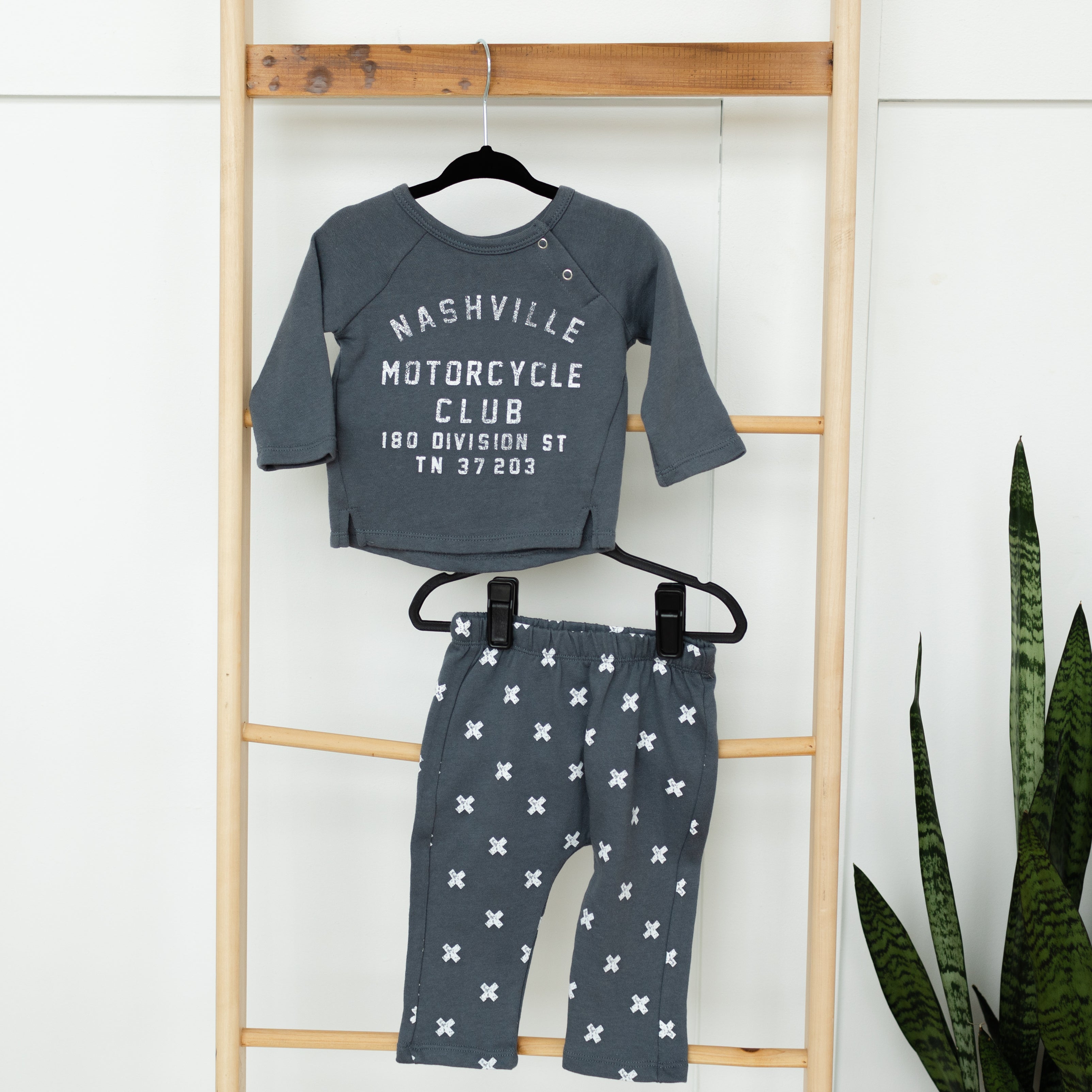 Raglan Sweatshirt + Sweatpant - Nashville Motorcycle