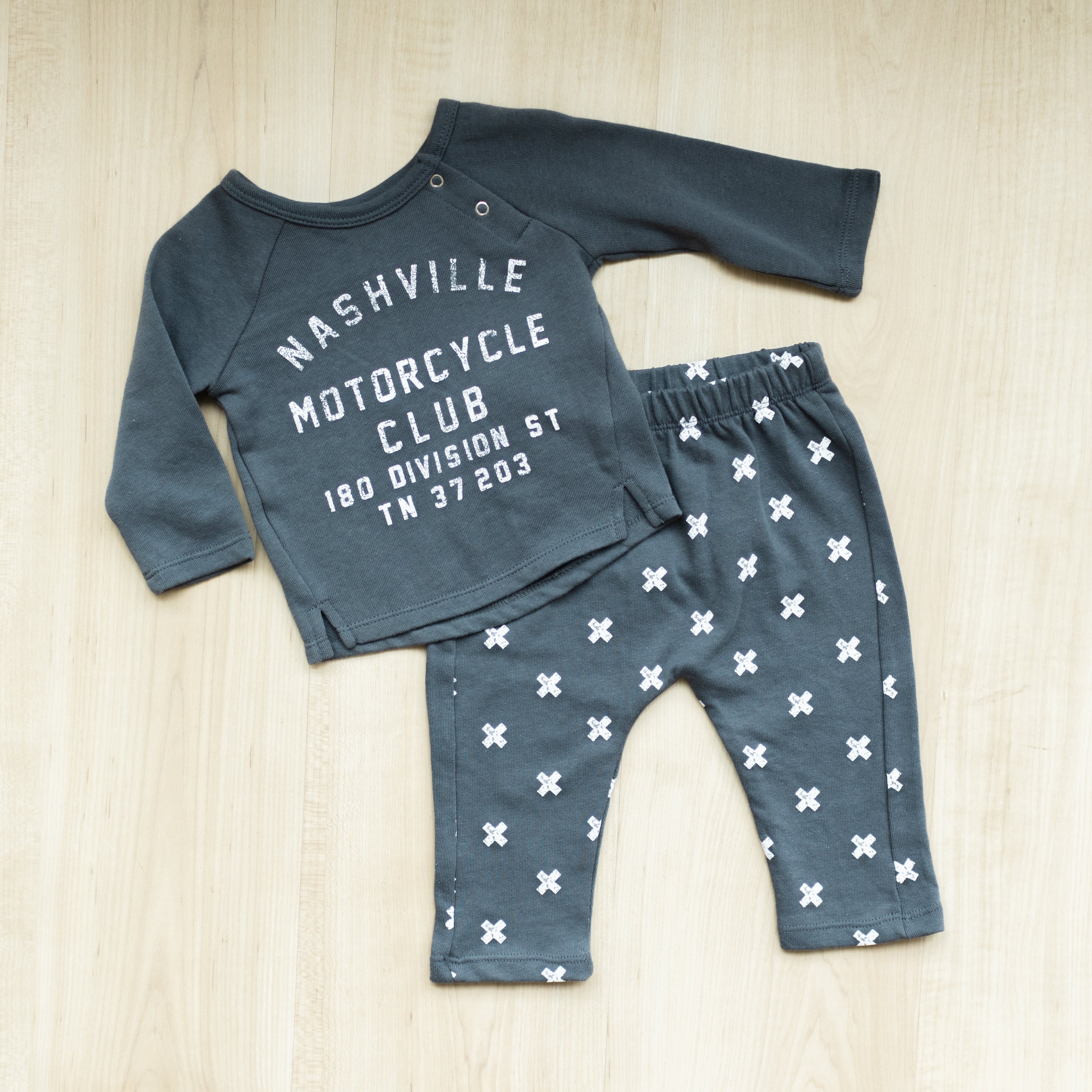 Raglan Sweatshirt + Sweatpant - Nashville Motorcycle