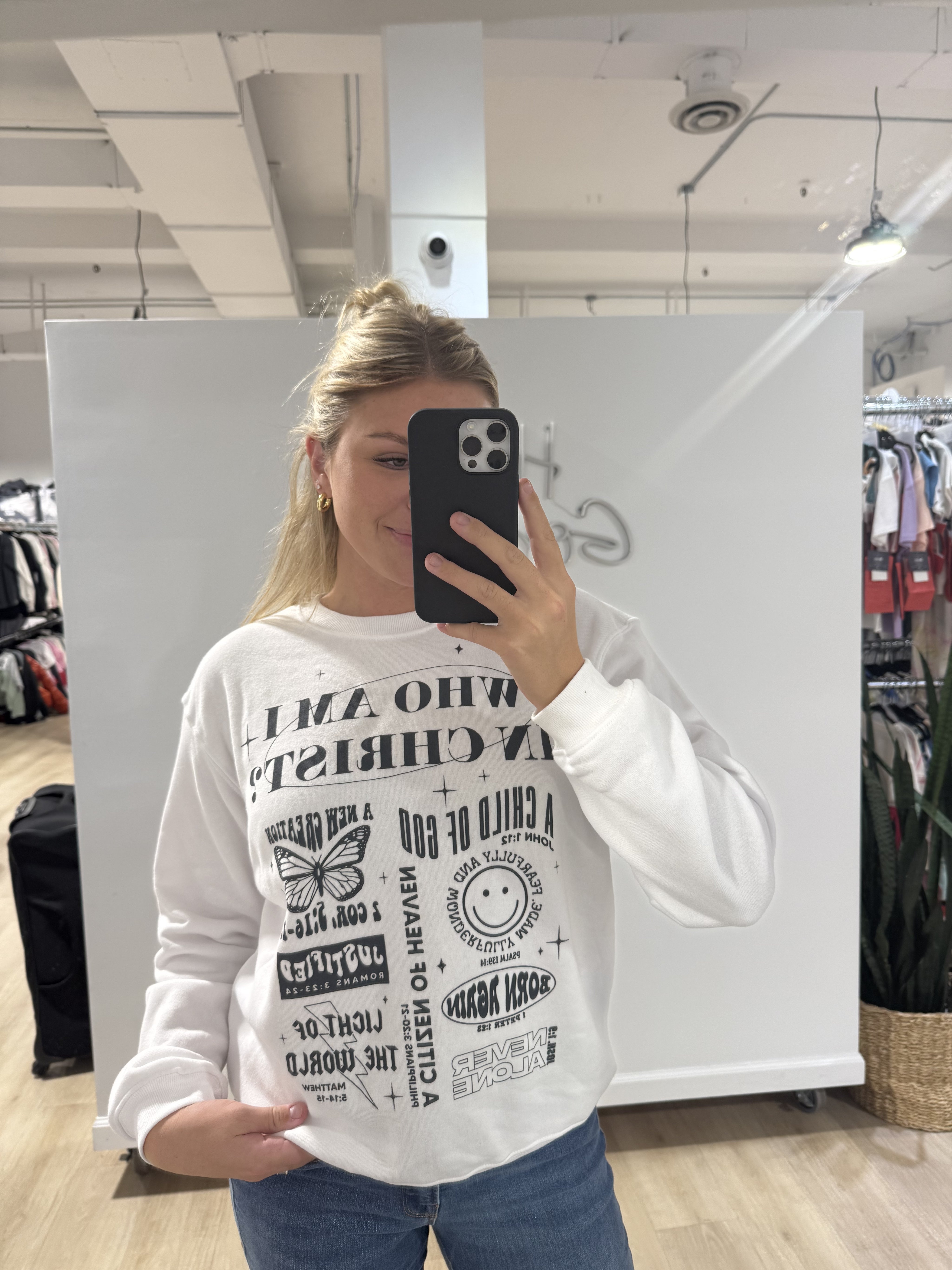 Who Am I In Christ Crewneck Sweatshirt