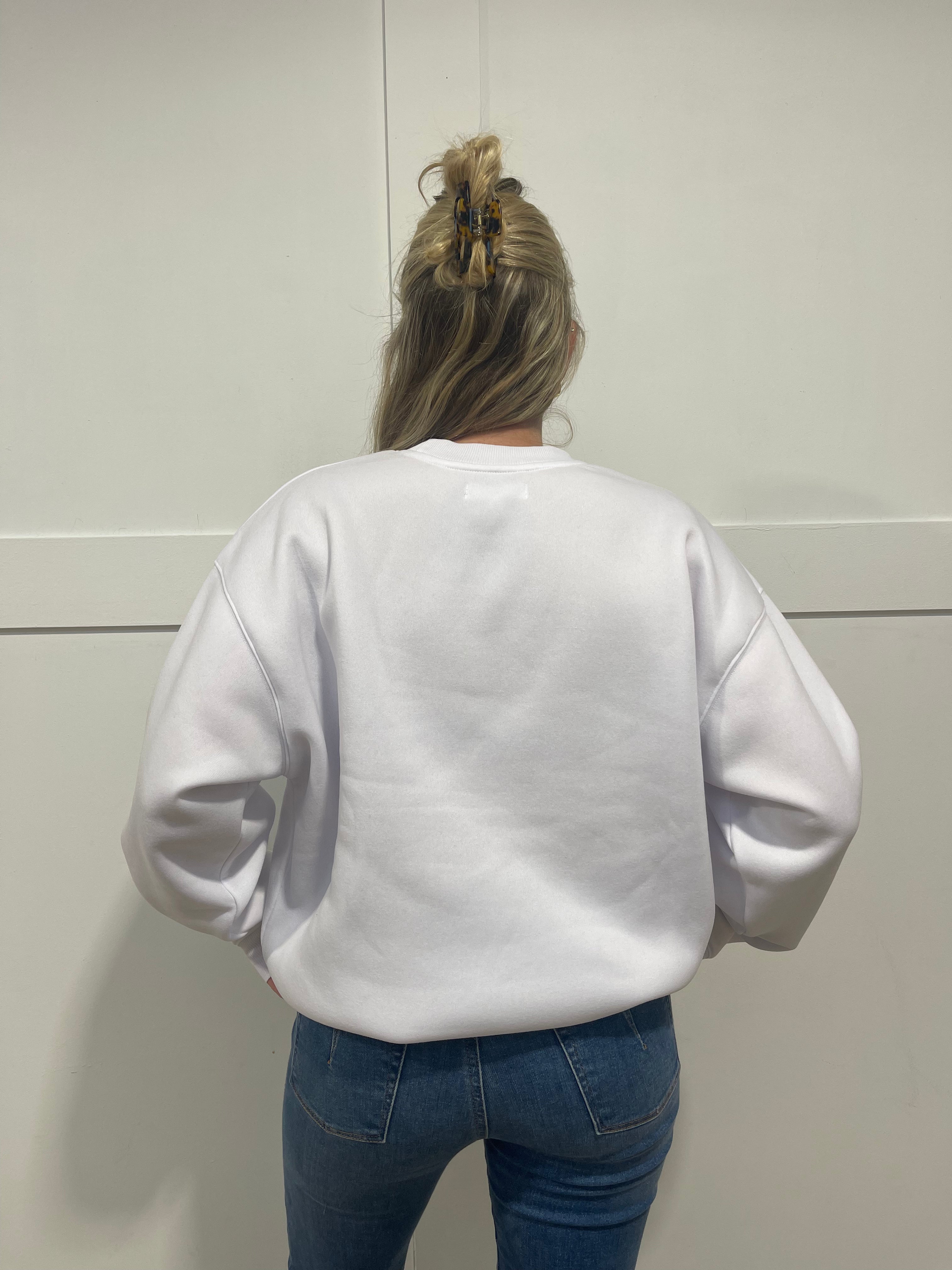 Los Angels Embroidered Crewneck Sweatshirt