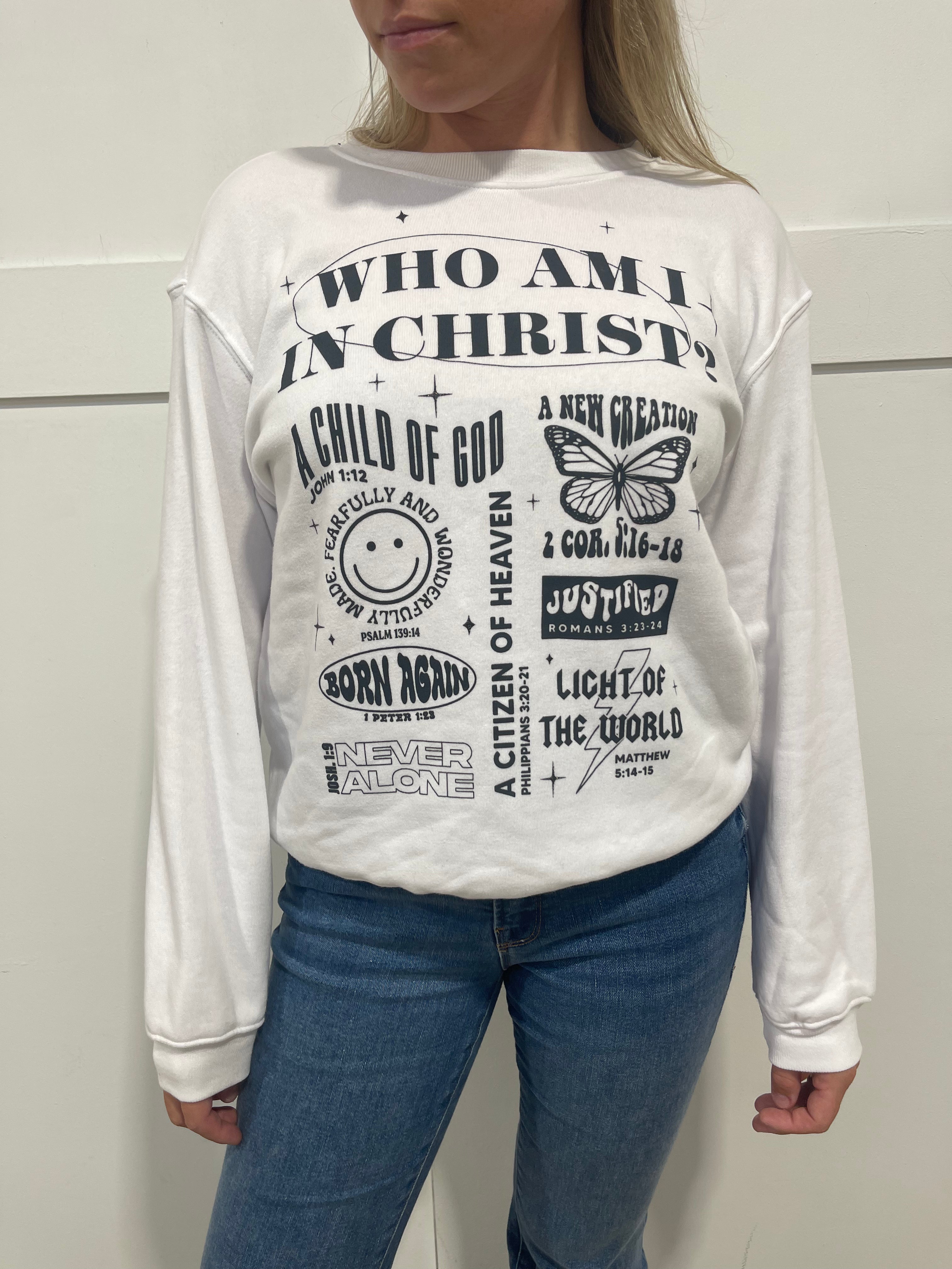 Who Am I In Christ Crewneck Sweatshirt