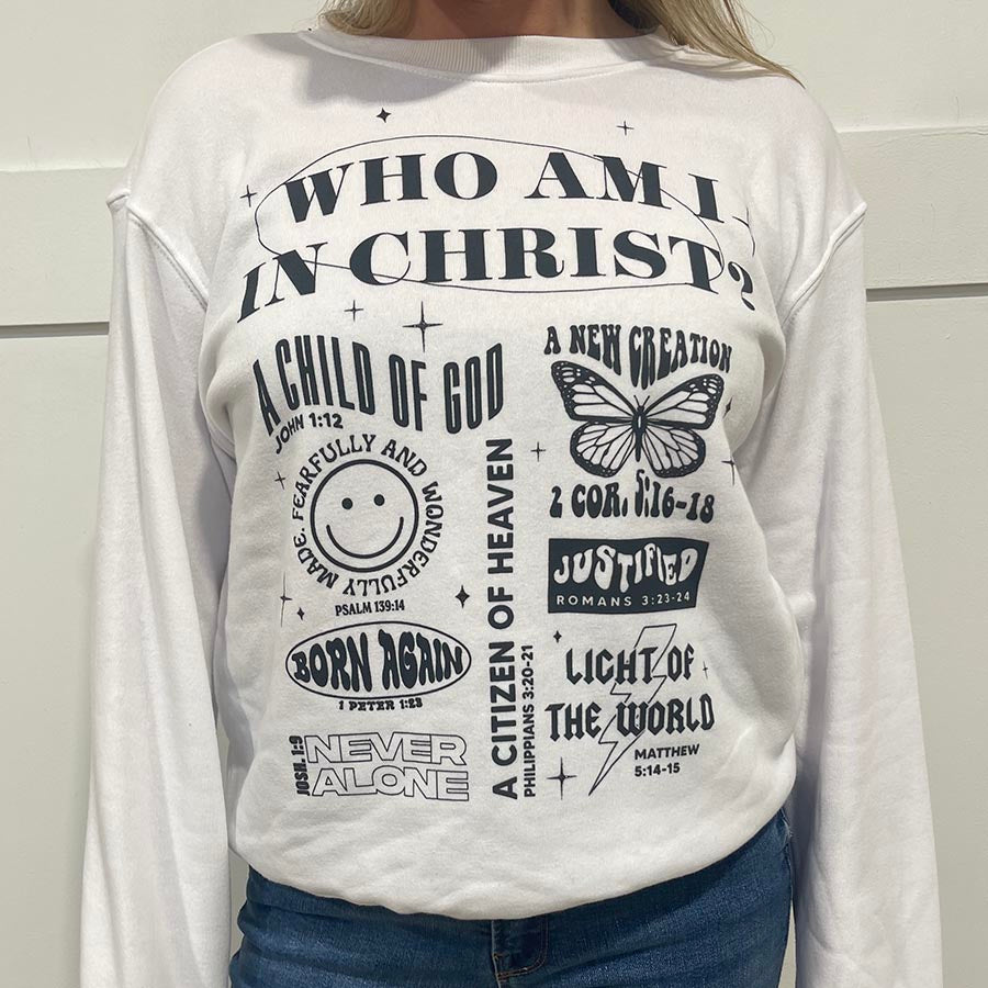 Who Am I In Christ Crewneck Sweatshirt