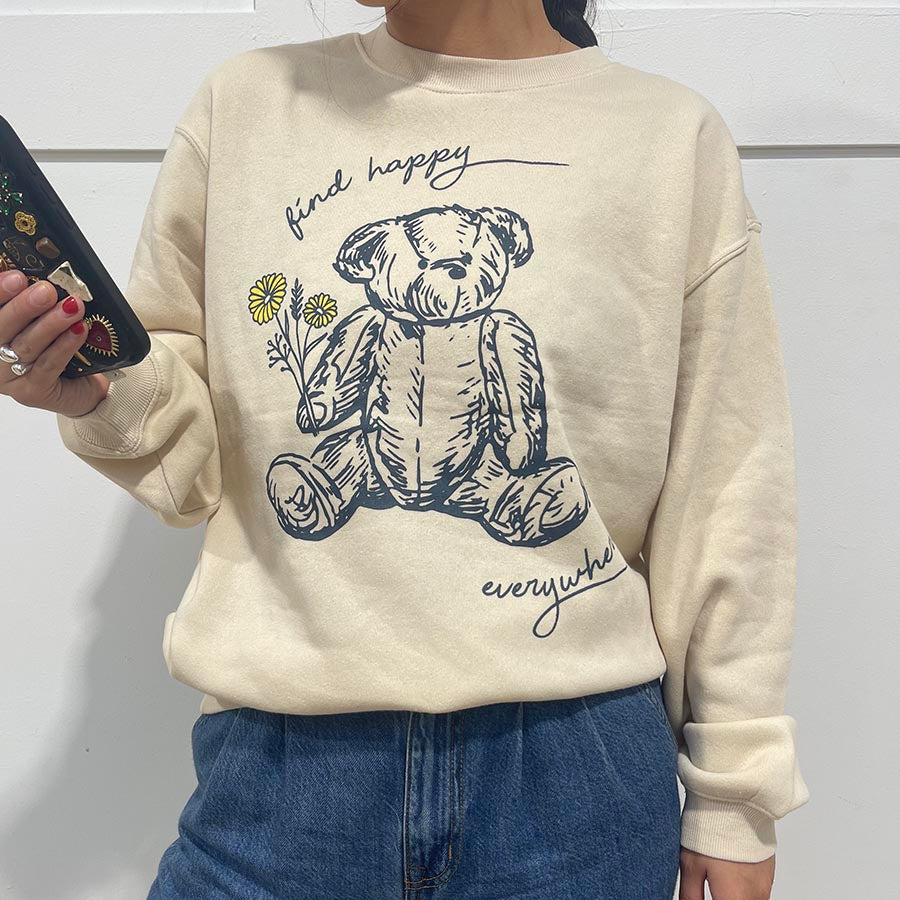 Find Happy Everywhere Crewneck Sweatshirt