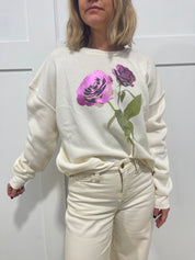 In Bloom Rose Foil Crewneck Sweatshirt