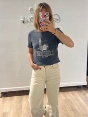 London England Embroidered Baby Tee