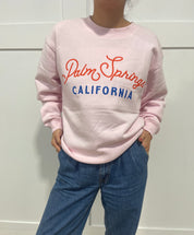 Palm Springs Embroidered Crewneck Sweatshirt