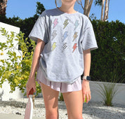 Lightning Bolt Grid Short Sleeve Tee