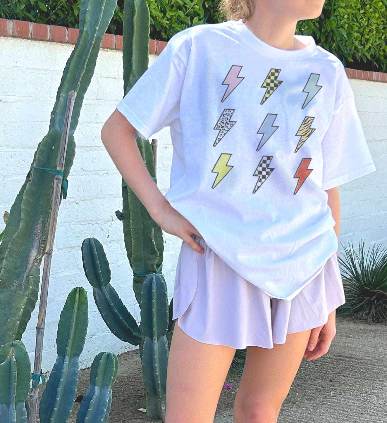 Lightning Bolt Grid Short Sleeve Tee – Grayson Threads