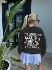 Malibu LA County Crewneck Sweatshirt