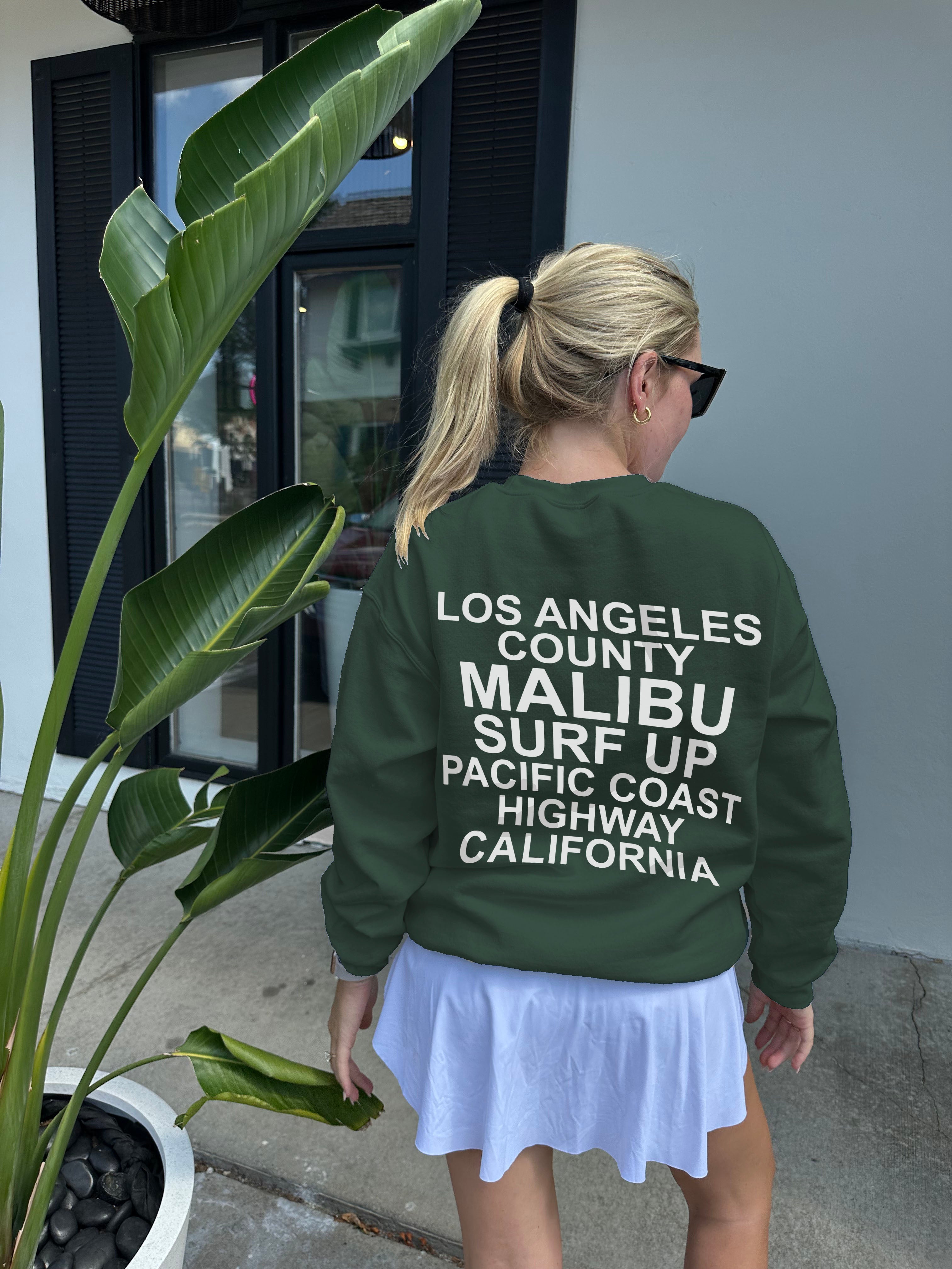 Malibu LA County Crewneck Sweatshirt
