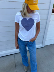 Bold Heart Short Sleeve Tee