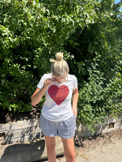 Bold Heart Short Sleeve Tee