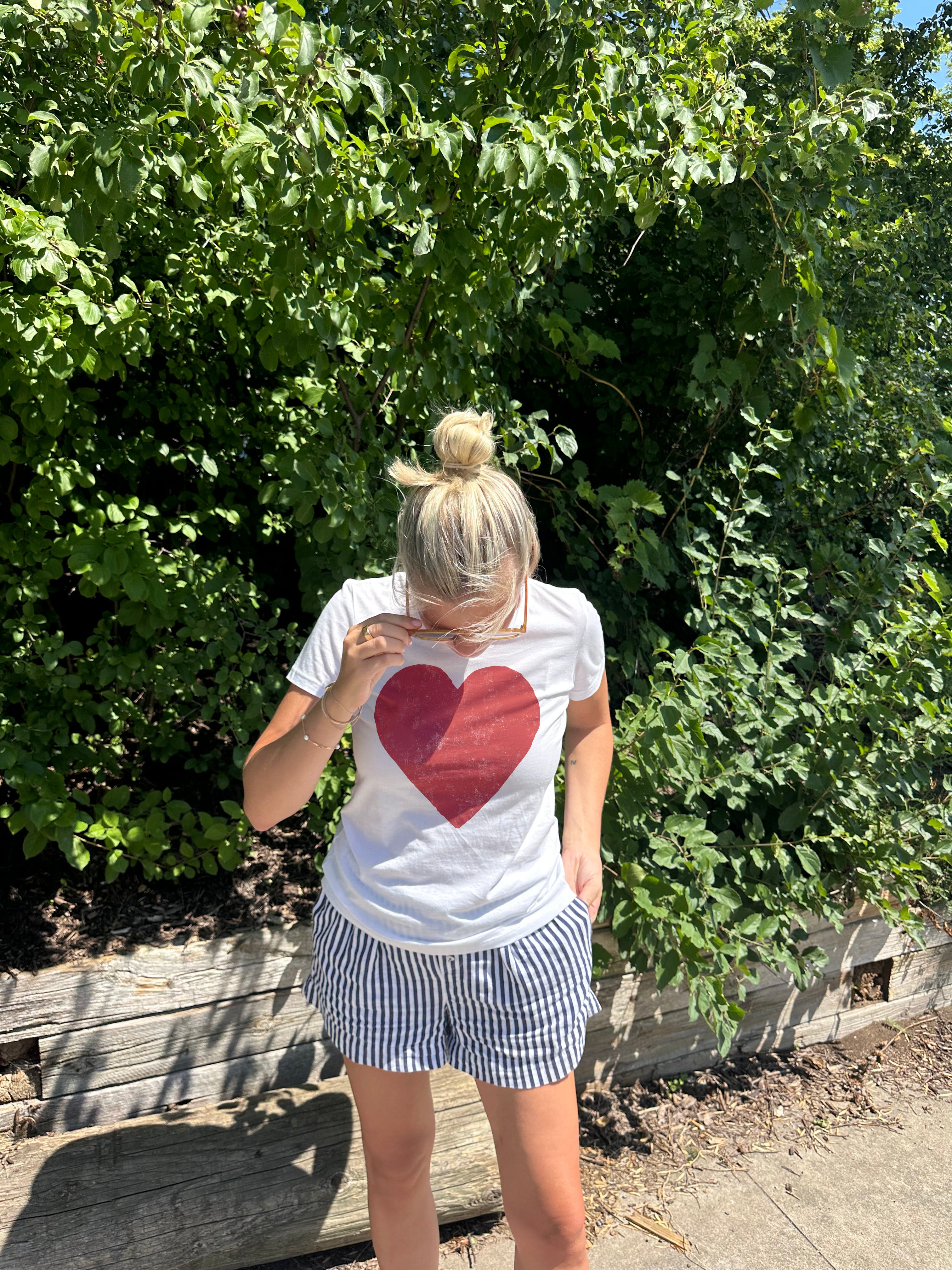 Bold Heart Short Sleeve Tee
