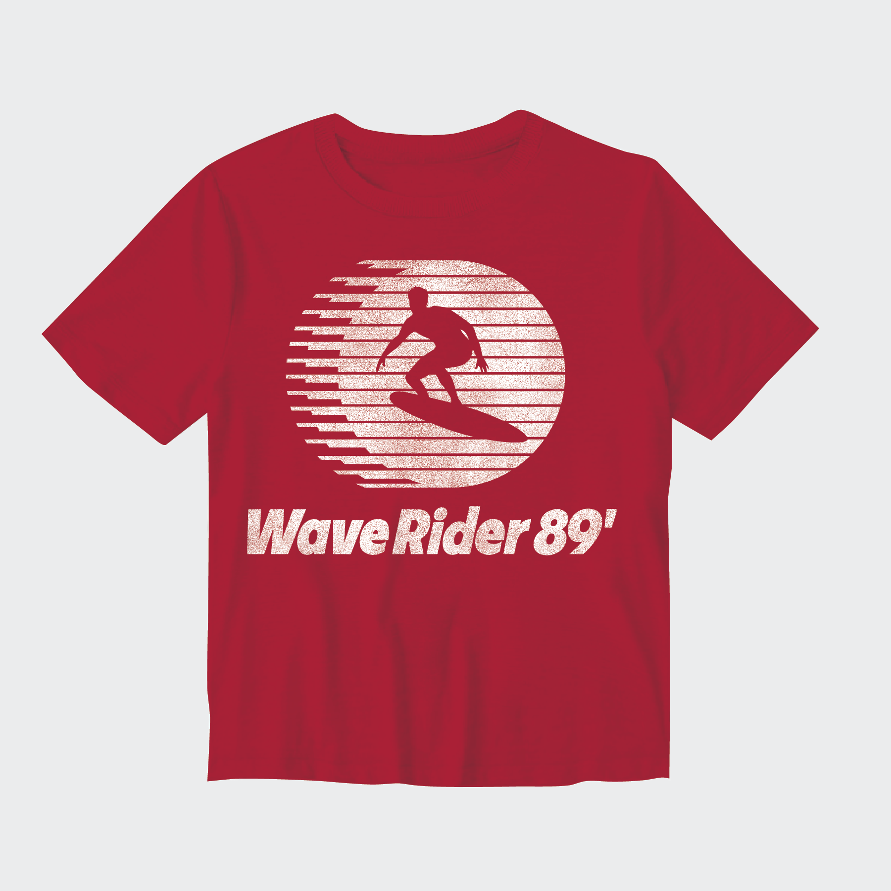 Red Wave Rider 89 Toddler Short Sleeve Tee