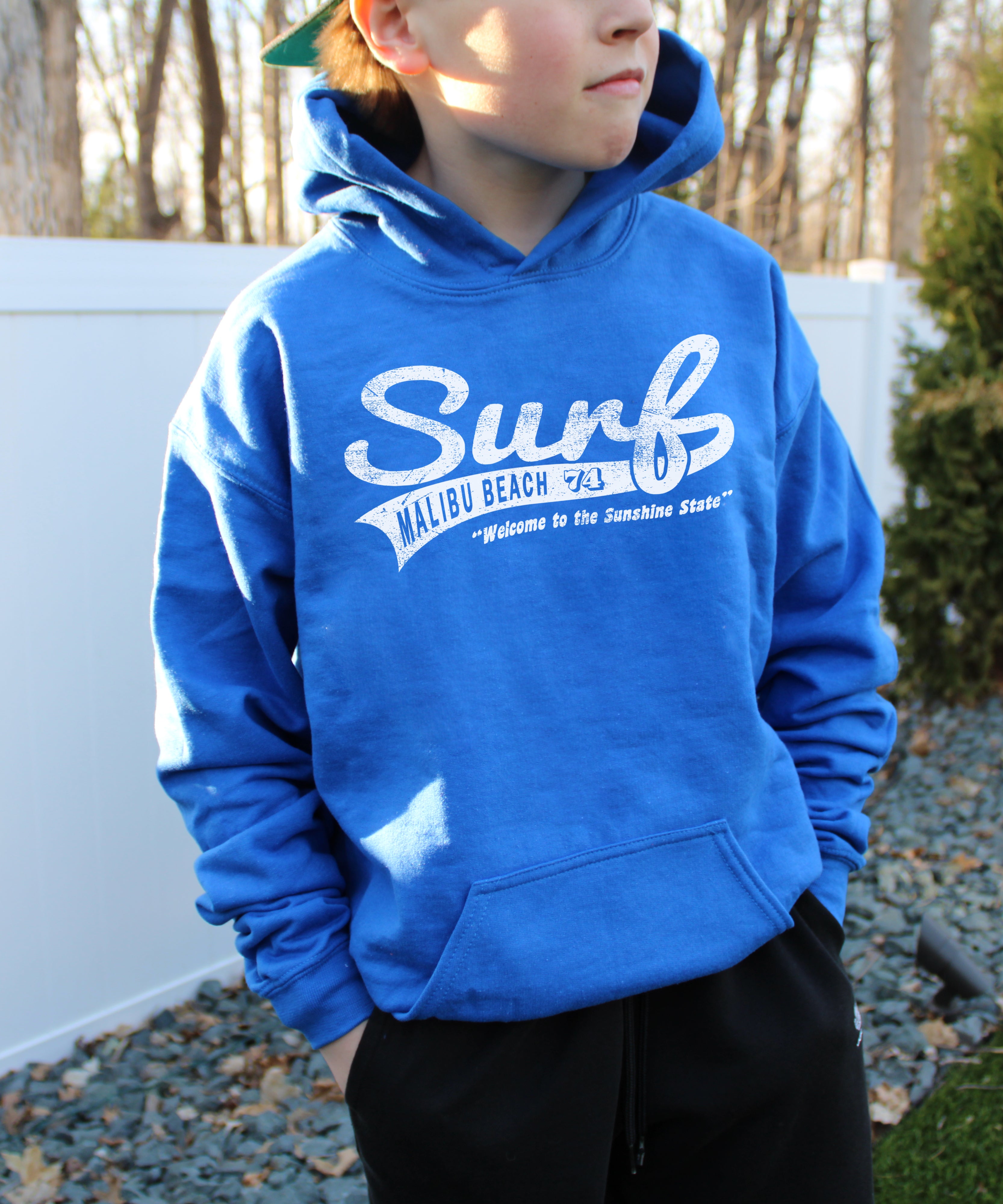 Smiley Face Surf Hooded Sweatshirt