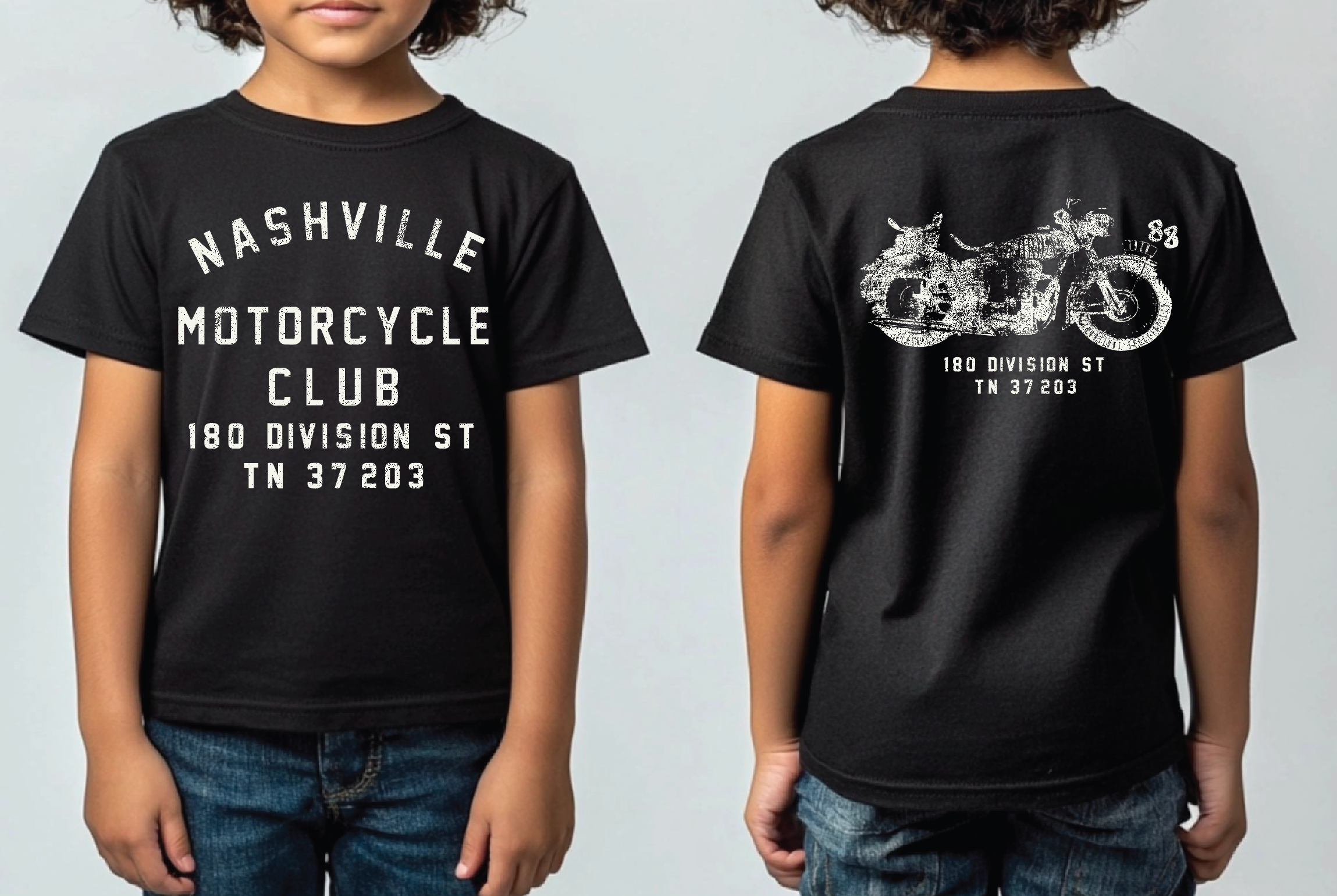 Nashville Motorcycle Club Toddler Short Sleeve Tee