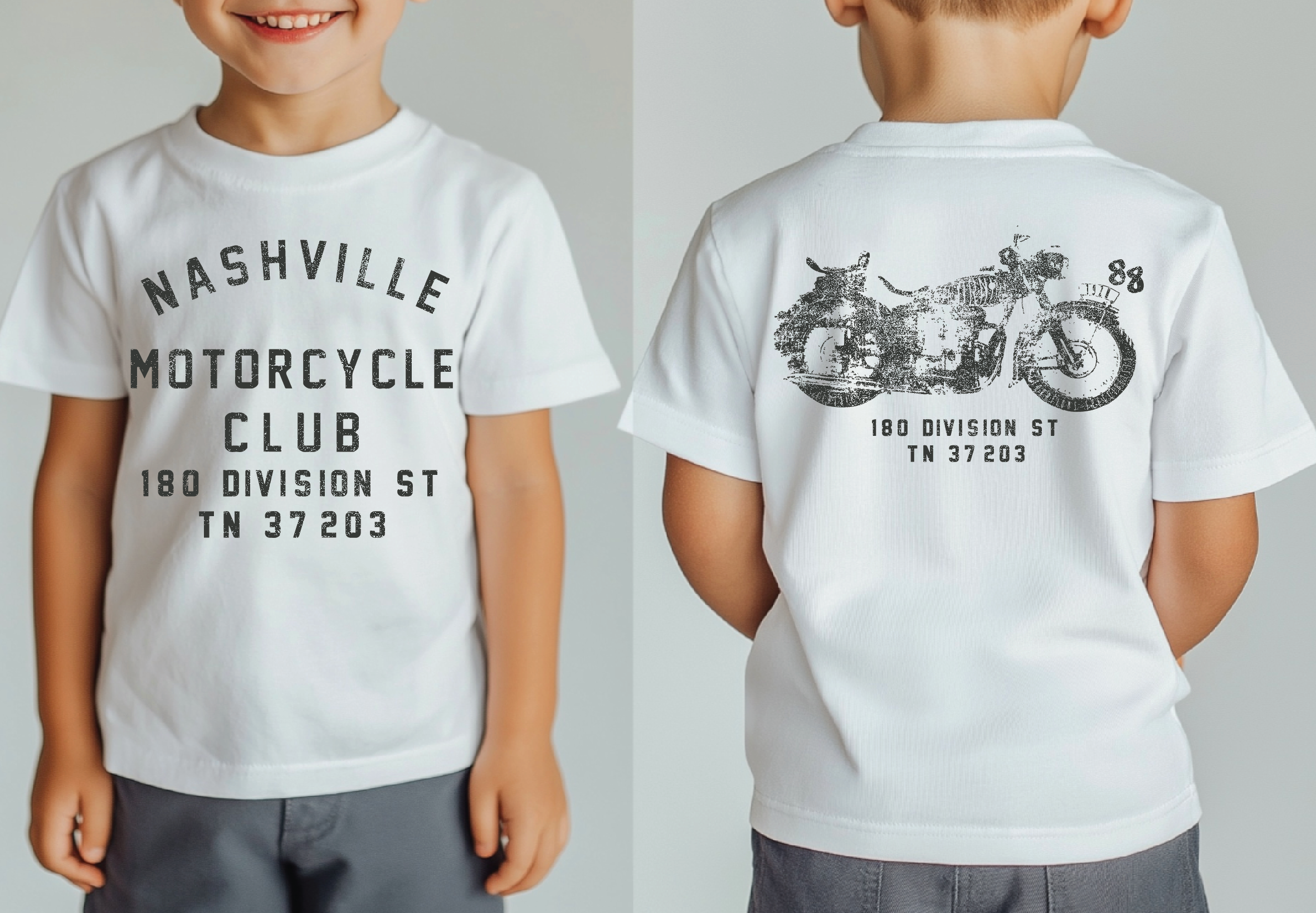 Nashville Motorcycle Club Toddler Short Sleeve Tee