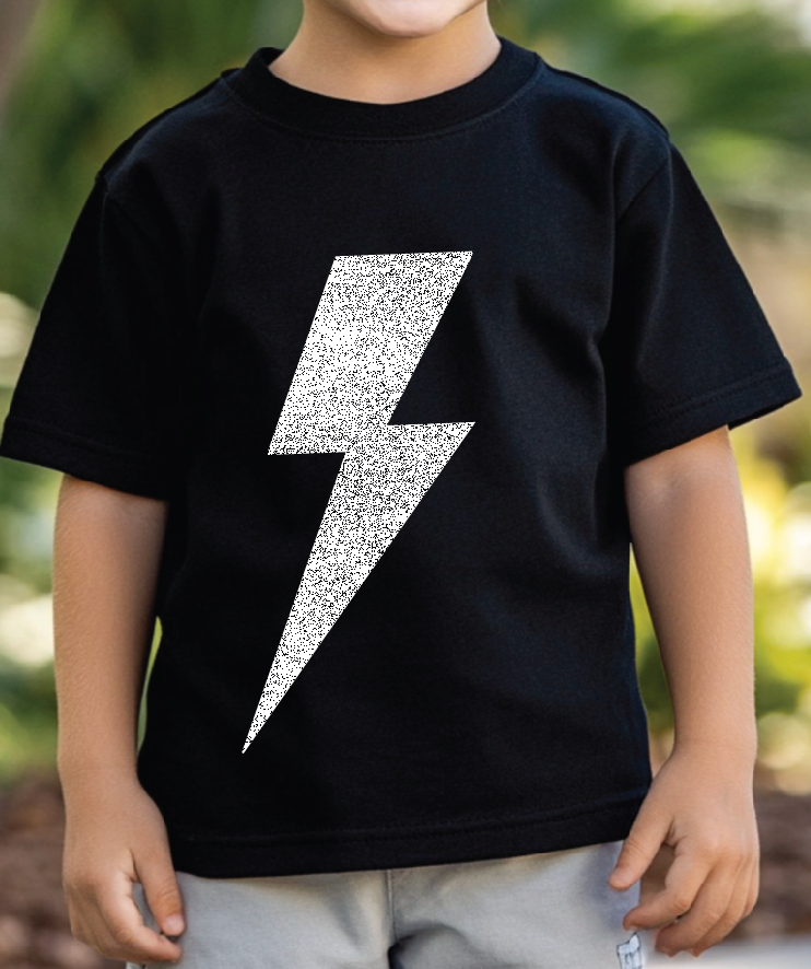 Lightning Bolt Toddler Short Sleeve Tee