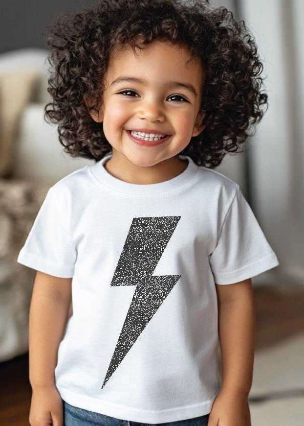 Lightning Bolt Toddler Short Sleeve Tee