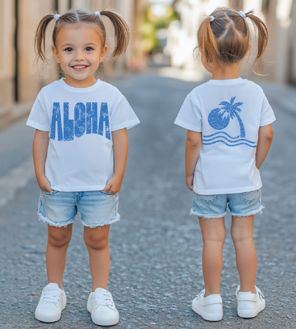 Aloha Toddler Short Sleeve Tee