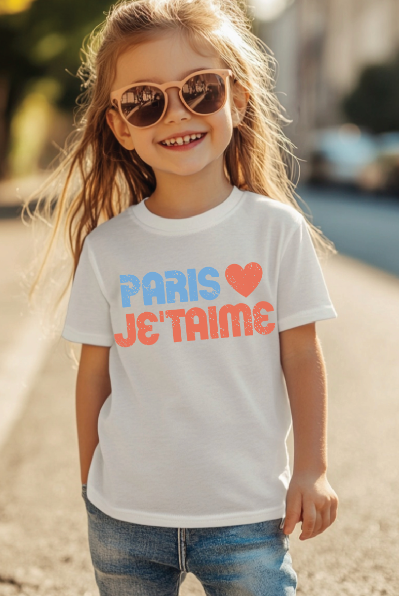 Paris Je'Taime Toddler Short Sleeve Tee