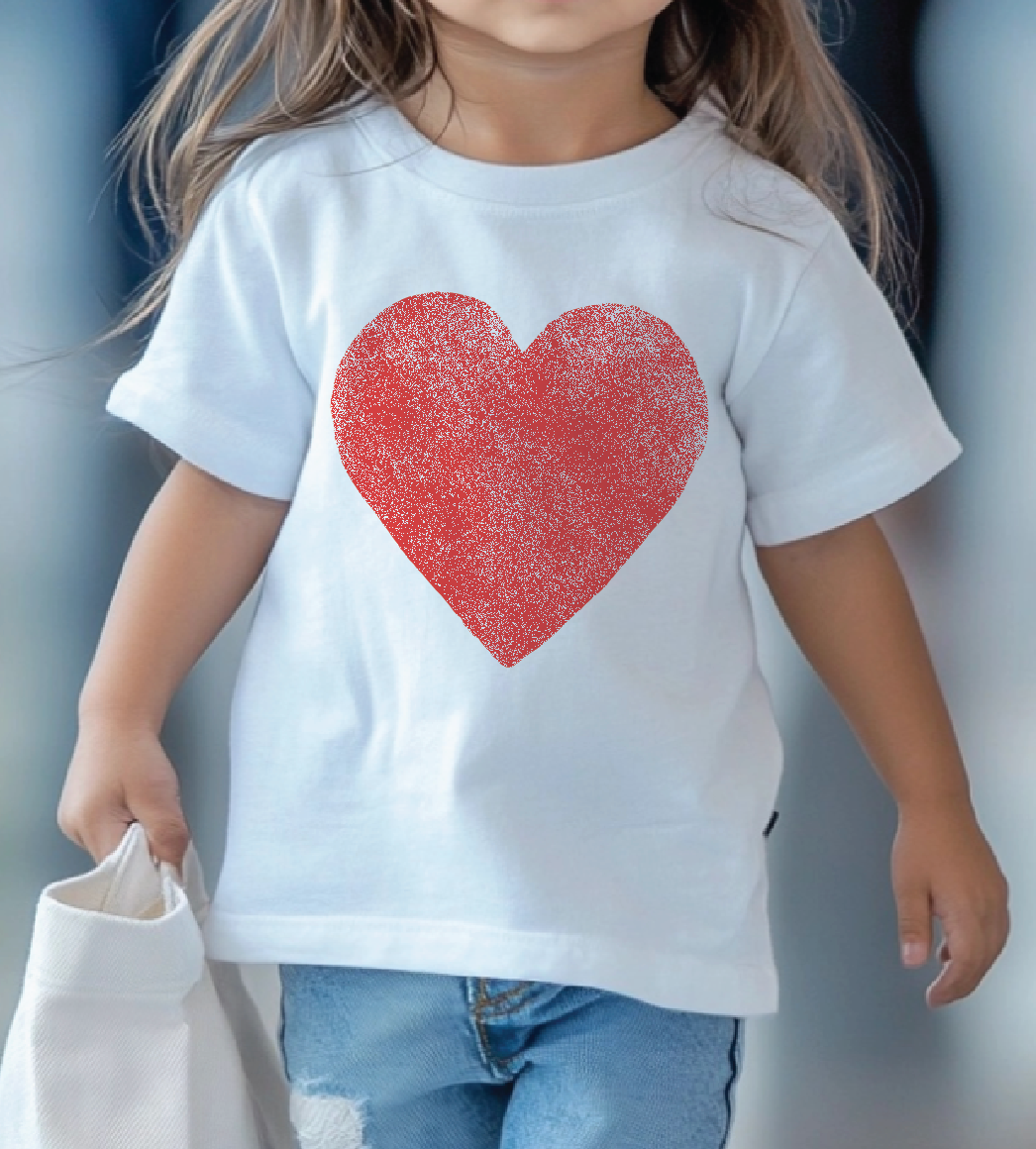 Heart Toddler Short Sleeve Tee