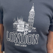 London England Embroidered Baby Tee
