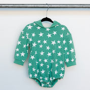 Hooded Long Sleeve Sweatshirt Onesie - Stars